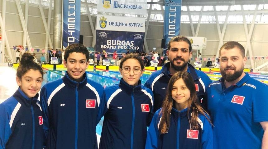 Milli Yüzücüler Bulgaristan’dan başarıyla döndü