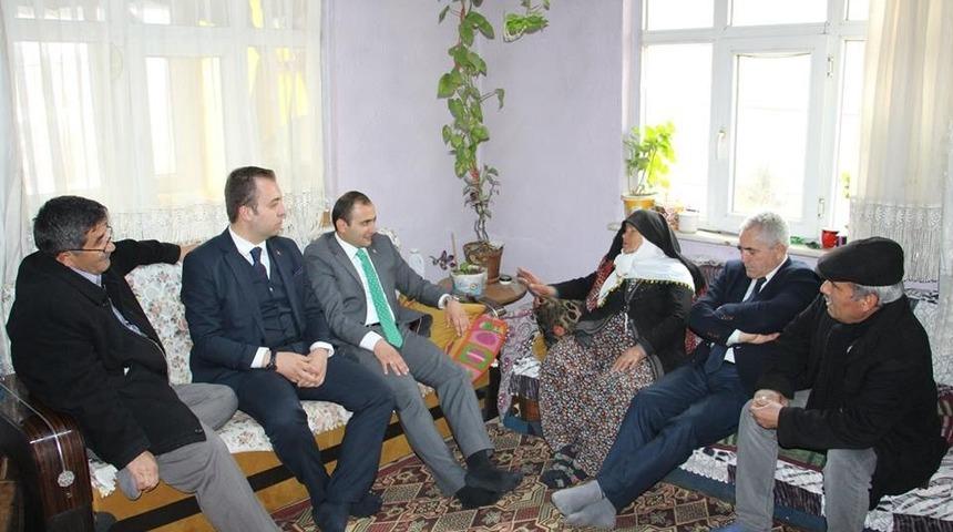 Abbasoğlu, Arcaklıoğlu ve Akağa&ccedil;&rsquo;tan &rsquo;ge&ccedil;miş olsun&rsquo; ziyareti