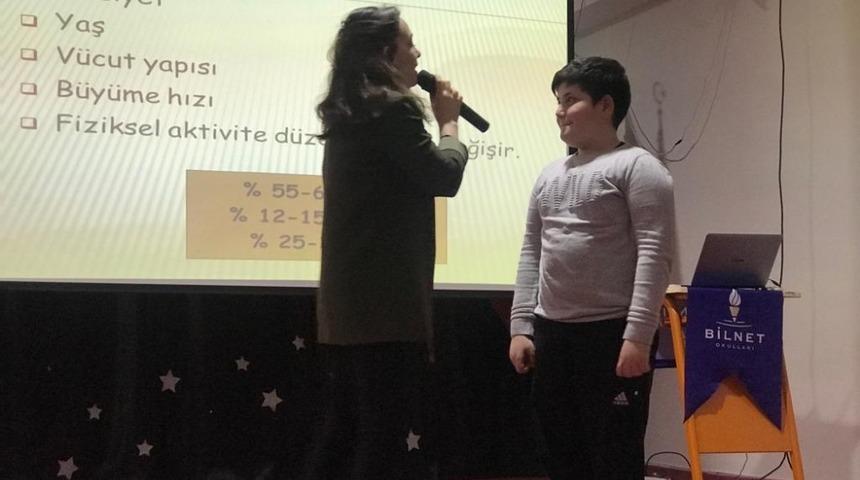 Bilnetli &ouml;ğrencilere ilk yardım ve beslenme eğitimi
