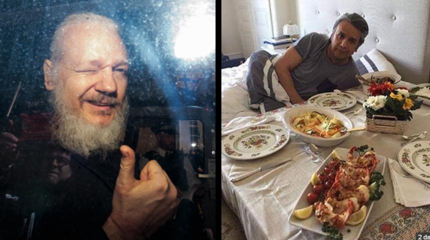 'İstakoz keyfi' Assange'ın 'sonunu' getirdi