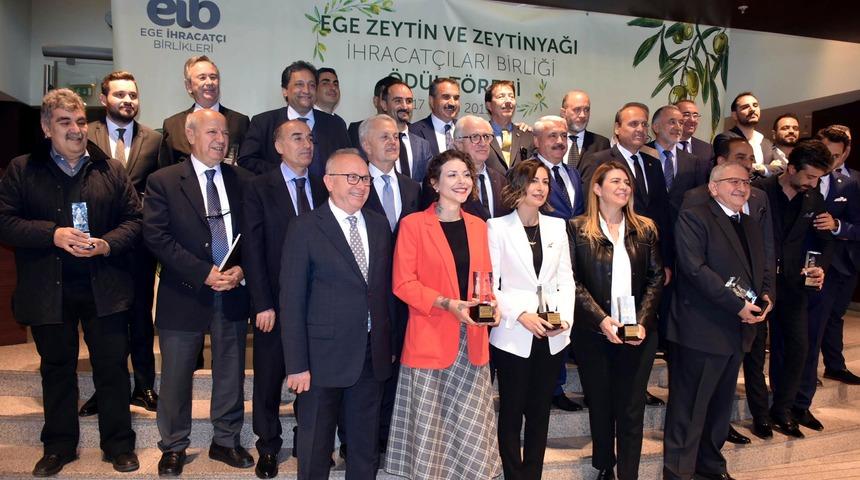 Zeytin ve zeytinyağı ihracat şampiyonlarına ödül