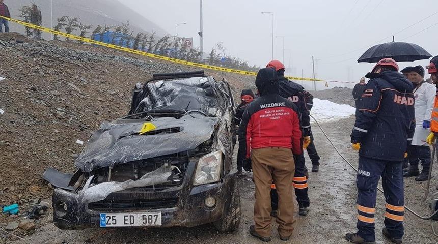 Rize&rsquo;de trafik kazası: 1 &ouml;l&uuml;
