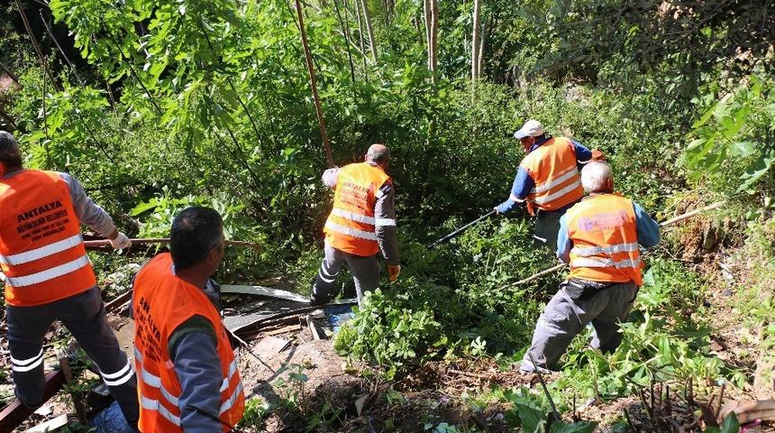 B&uuml;y&uuml;kşehir&rsquo;den tarihi surlarda bahar temizliği