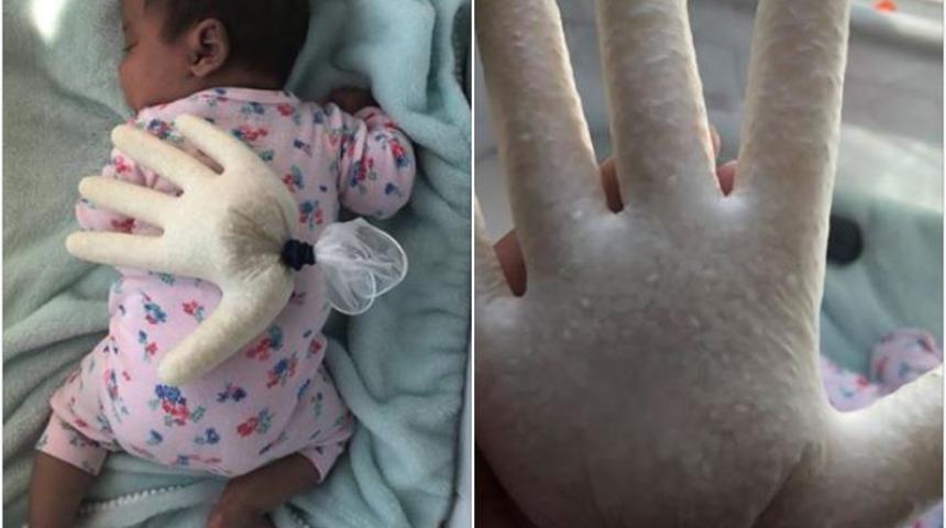 Bebeğinin ağlamasını durdurmak i&ccedil;in &ouml;yle bir y&ouml;ntem buldu ki... 