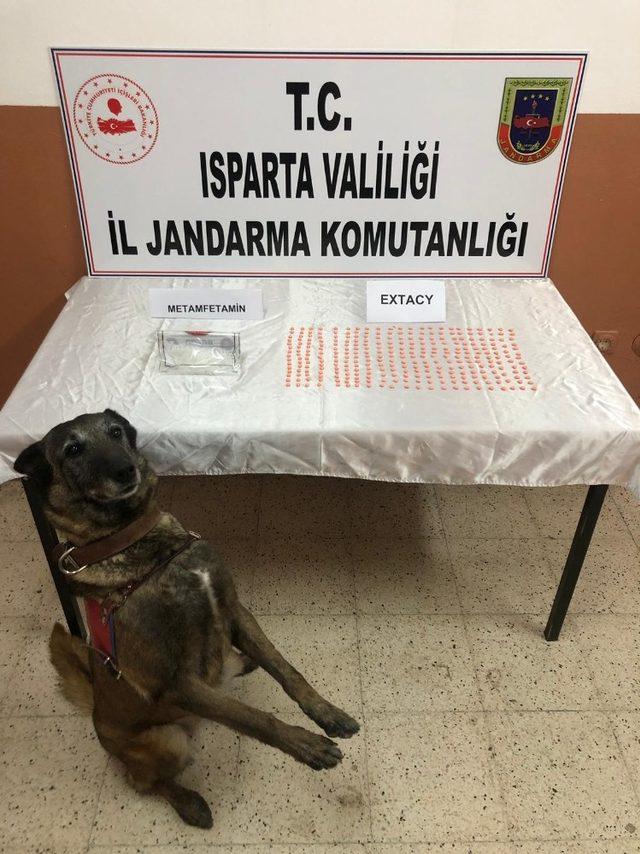 Isparta’da uyuşturucu hap ele geçirildi