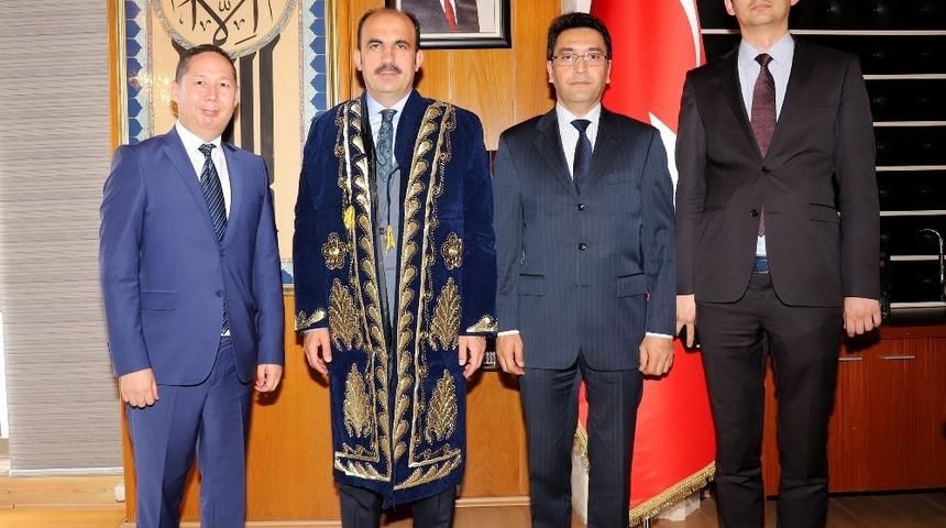 &Ouml;zbek heyetten Başkan Altay&rsquo;a ziyaret