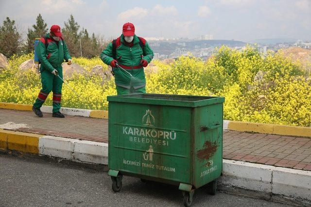 Karaköprü’de ilaçlama çalışmaları sürüyor