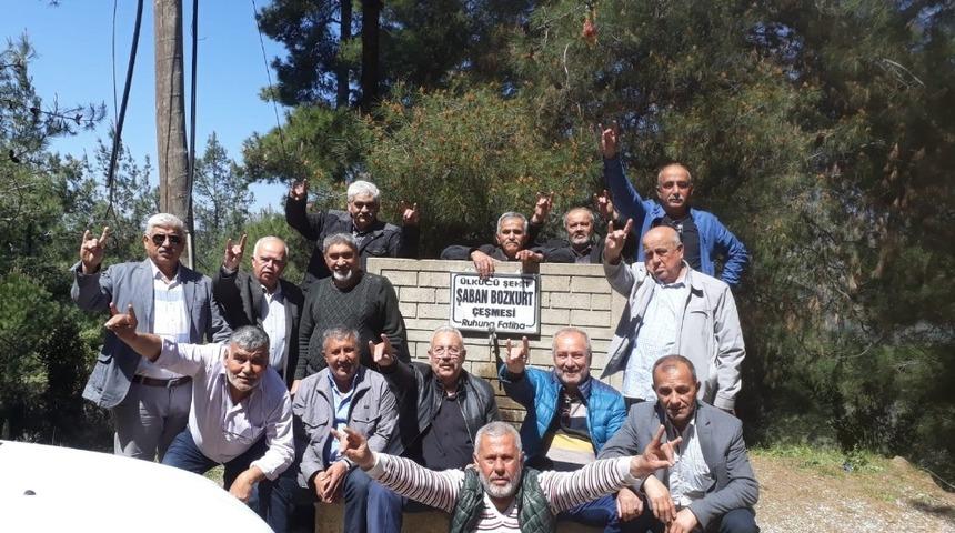 Dava arkadaşları &Uuml;lk&uuml;c&uuml; Şehit Şaban Bozkurt&rsquo;u mezarı başında andı