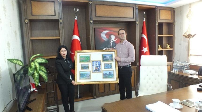 M&uuml;d&uuml;r Acaroğlu&rsquo;ndan Kaymakam Yal&ccedil;ın&rsquo;a ziyaret