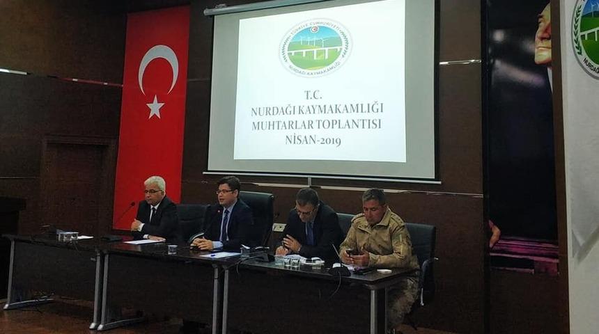 Nurdağı&rsquo;nda yeni d&ouml;nemin muhtarları toplantıda buluştu