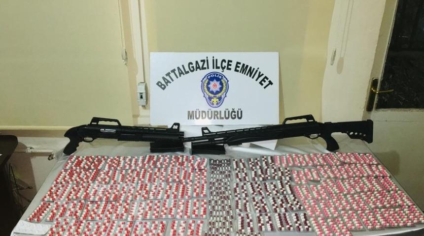 Malatya&rsquo;da &ccedil;ok sayıda uyuşturucu hap ele ge&ccedil;irildi