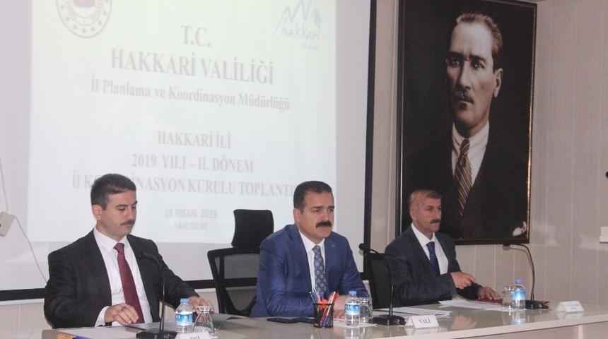 Hakkari’de ‘İl Koordinasyon Kurulu’ toplantısı