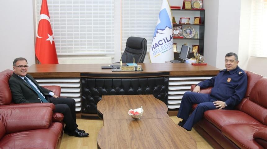 Garnizon Komutanı Teke&rsquo;den Başkan &Ouml;zdoğan&rsquo;a ziyaret
