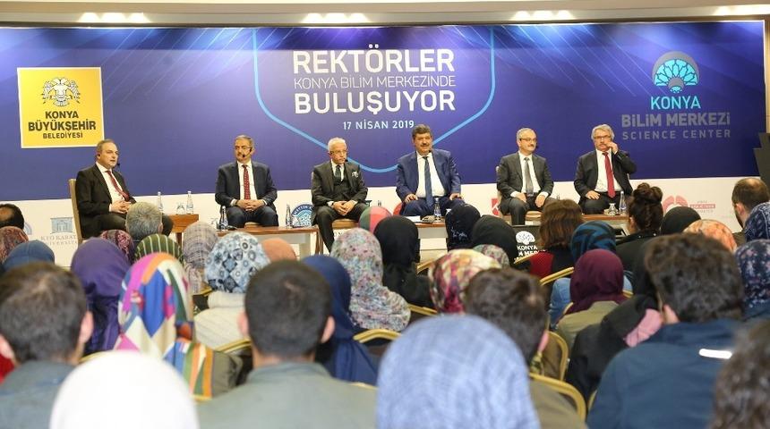 Rekt&ouml;rler Bilim Merkezinde &ouml;ğrencilerle buluştu