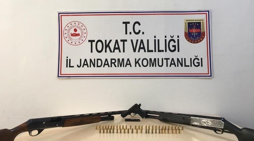 Tokat&rsquo;ta ruhsatsız silah ele ge&ccedil;irildi