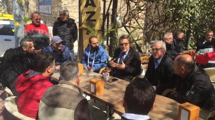 Kaymakam Y&uuml;cel&rsquo;den turistik &ccedil;arşı esnafına ziyaret