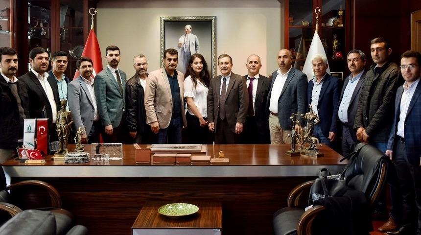 Başkan Ataç’a tebrik ziyaretleri sürüyor