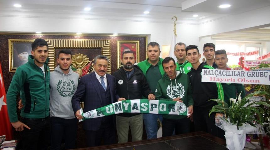 Nal&ccedil;acılılar Taraftar Derneğinden Başkan Tutal&rsquo;a ziyaret