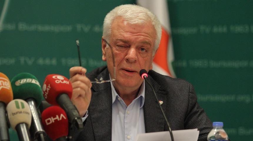 Bursaspor Başkanı Ali Ay yapılan eleştirilere yanıt verdi