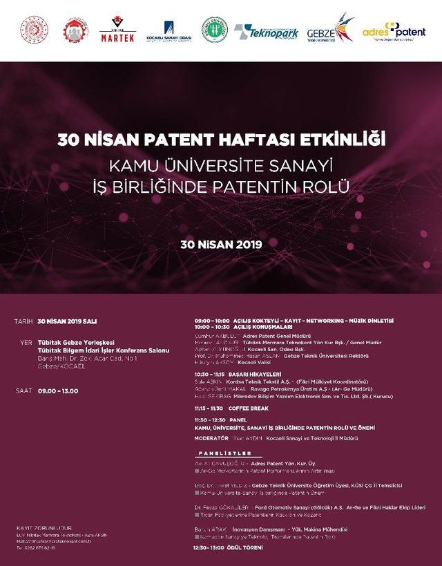Dünya Mülkiyet Günü ve Patent Haftası etkinliklerle kutlanacak
