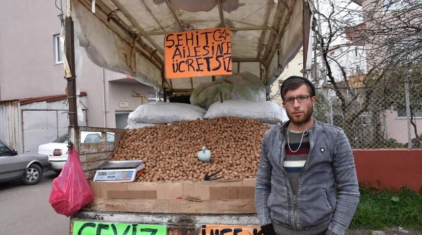 Şehit ailelerine &uuml;cretsiz ceviz