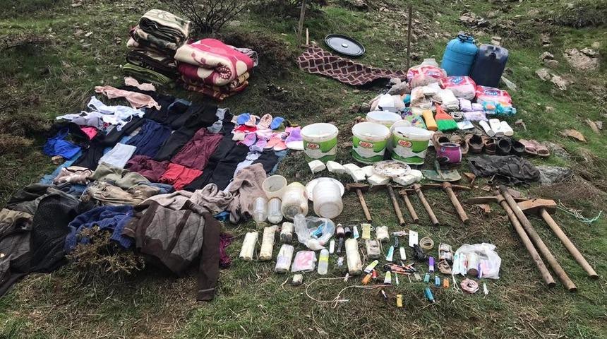 Bingöl’de PKK'nın 4 odalı sığınağı imha edildi