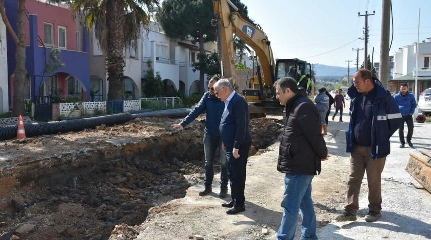 Başkan Gökhan, çalışmaları yerinde inceledi