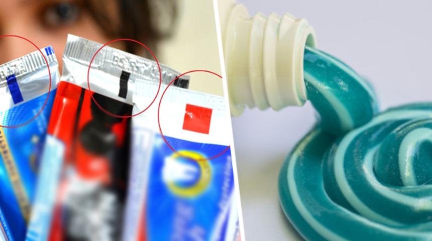 Diş macunu t&uuml;plerinin altındaki renkler ne anlama geliyor?