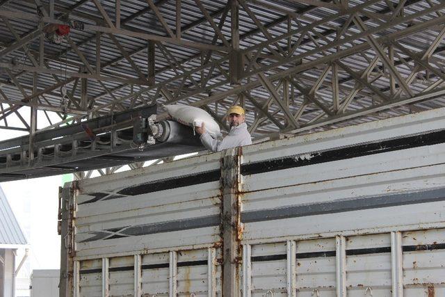 Elazığ’dan Suriye’ye bir tır un gönderildi