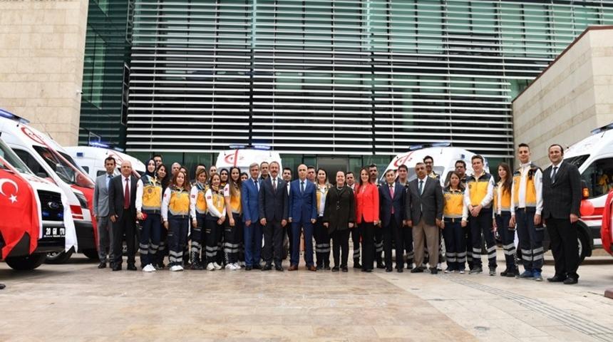 Denizli&rsquo;de 112 Acil serviste ambulans sayısı 112&rsquo;ye y&uuml;kseldi