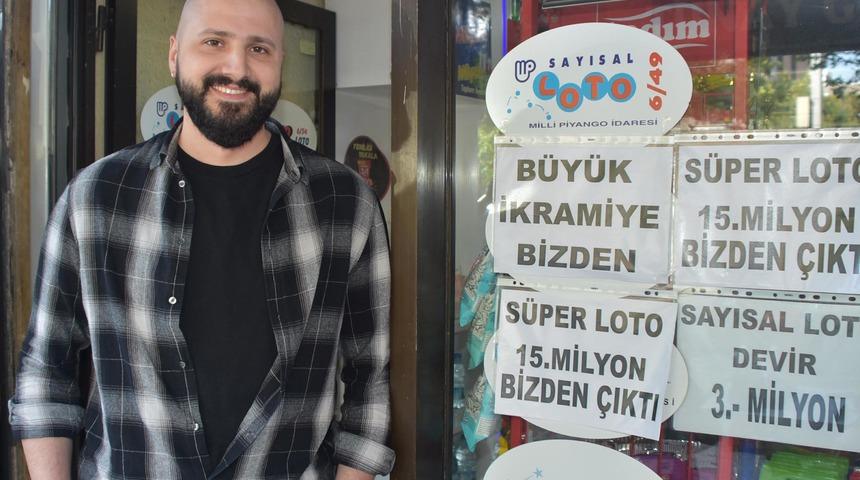 S&uuml;per Loto'da 15 milyon ikramiye kazanan kupon İzmir'deki bayide oynandı