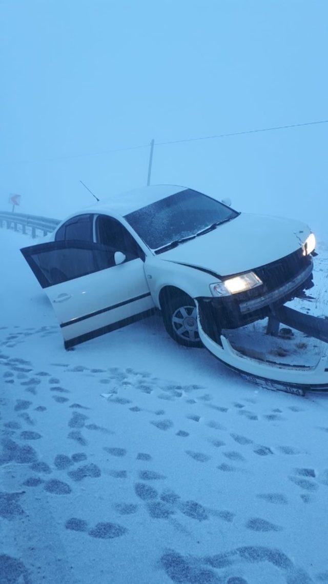 Erciyes’te kar yağışı kazalara neden oldu