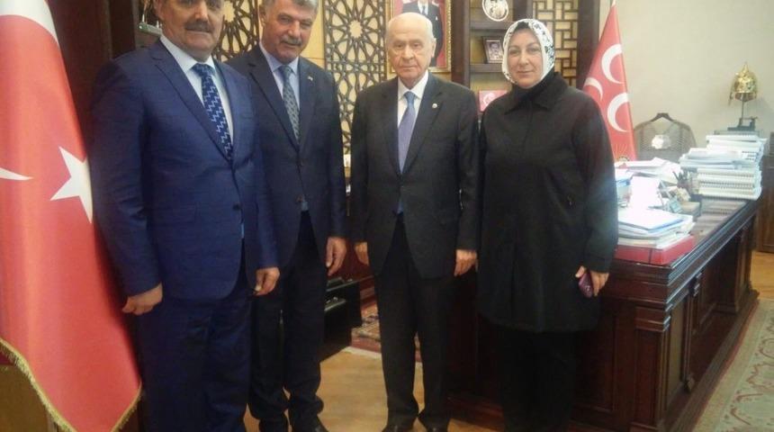 Kağızman Belediye Başkanı Yıldız, Bahçeli ile görüştü