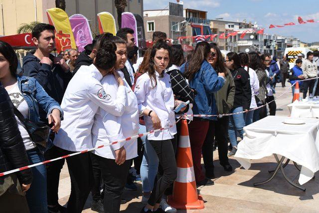 Gastronomi öğrencileri festivalde yarıştı