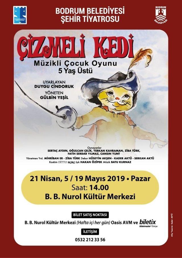 “Çizmeli Kedi” çocuk tiyatrosu Nurol Kültür Merkezi’nde