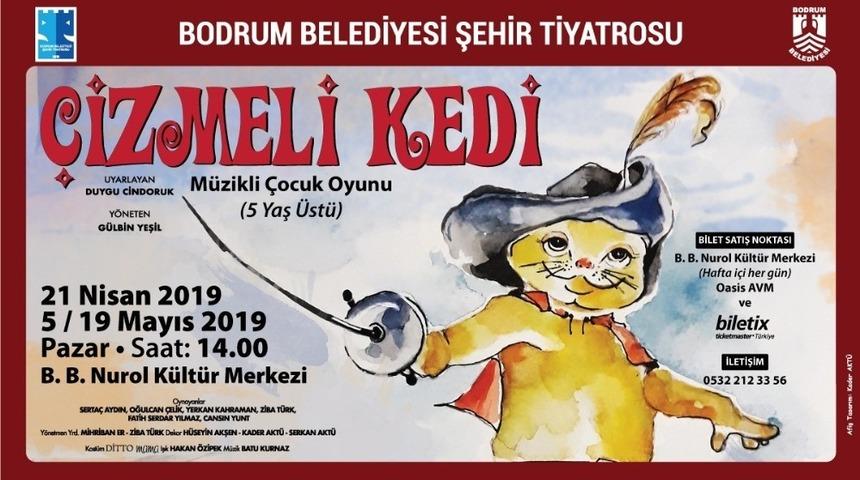 “Çizmeli Kedi” çocuk tiyatrosu Nurol Kültür Merkezi’nde