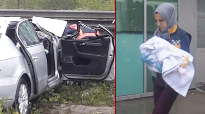 Korkunç kaza! Anne öldü, eşi ve bebeği yaralandı