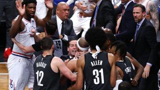 NBA'de  Brooklyn Nets - Philadelphia maçında kavga çıktı
