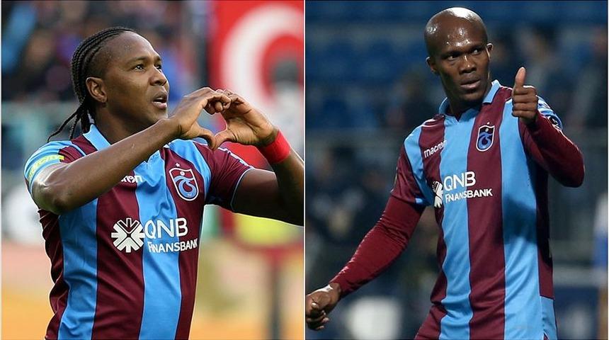 Trabzonspor'un golc&uuml; ikilisi Rodallega - Nwakaeme