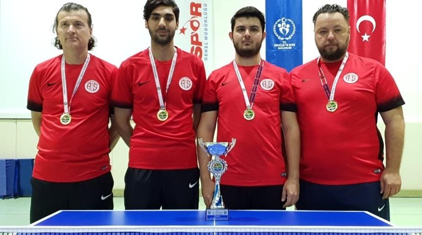 Antalyaspor Masa Tenisi Takımı şampiyon oldu