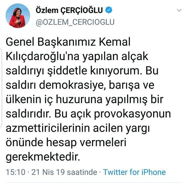 Çerçioğlu ve Bozkurt'tan Kılıçdaroğlu'na yönelik saldırıya kınama