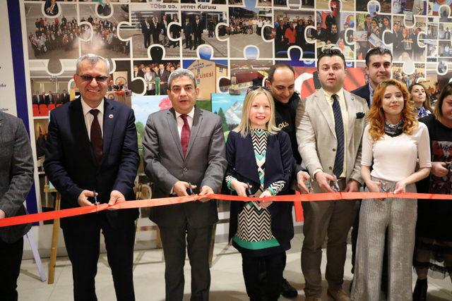 Edirne'de lösemili çocuklar yararına resim sergisi