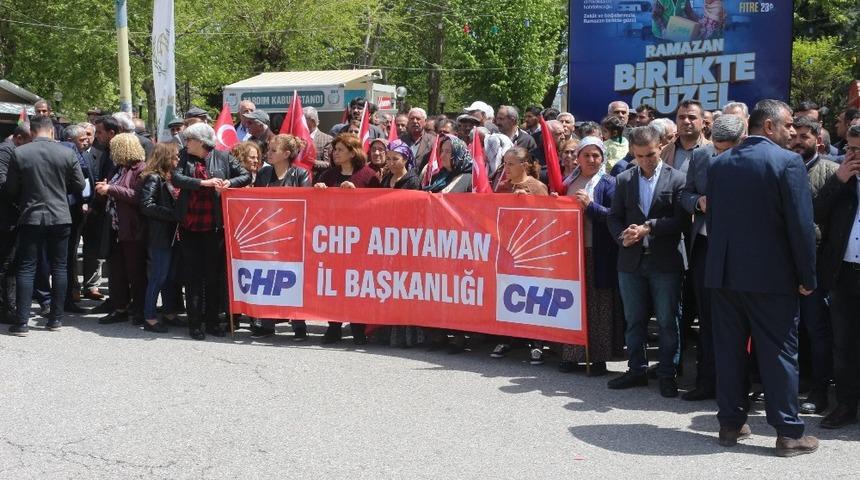 Kılıçdaroğlu’na yapılan saldırı Adıyaman’da protesto edildi