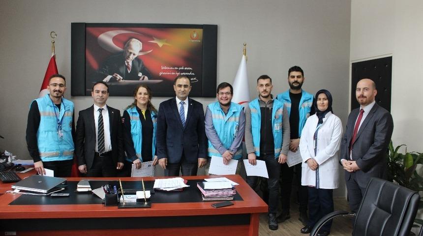 Karaman&rsquo;da başarılı sağlık personeline başarı belgesi verildi