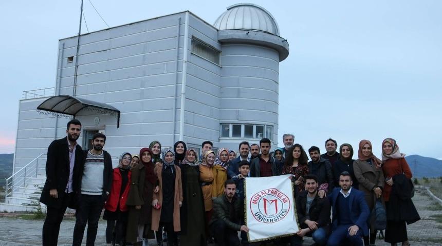 Muş Alparslan &Uuml;niversitesi &ouml;ğrencileri G&ouml;zlemevi&rsquo;ni ziyaret etti