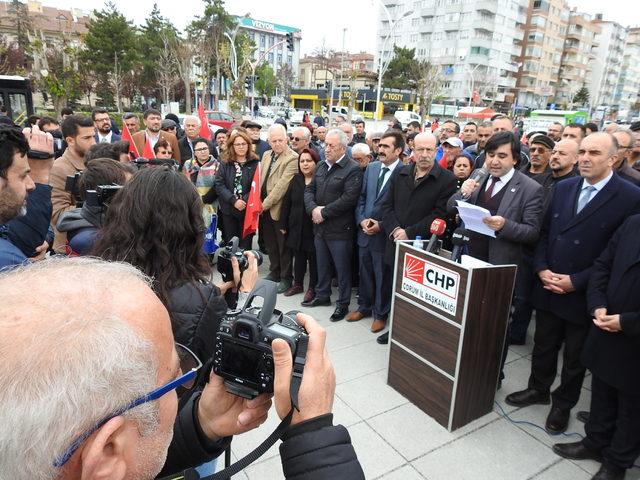 Çorum'da Kılıçdaroğlu'na saldırıya tepki