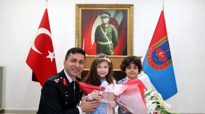 Komutanlık makamı miniklere devredildi