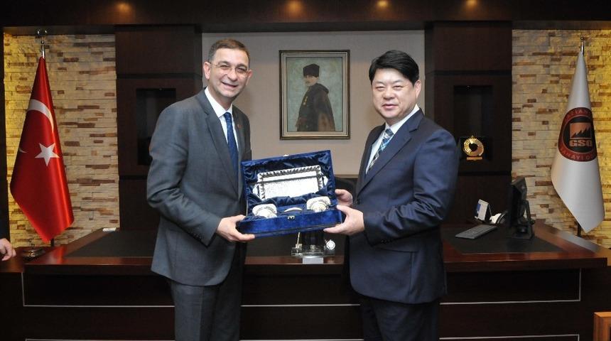 G&uuml;ney Kore heyetinden GSO&rsquo;ya Ziyaret