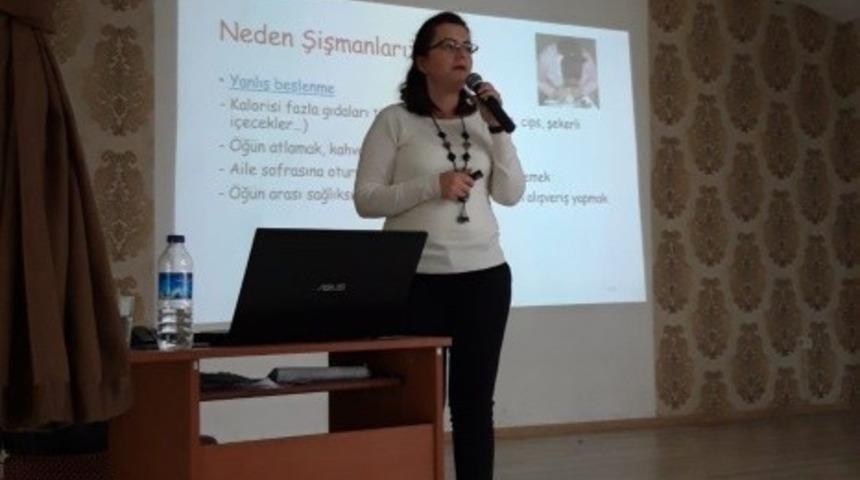 &Ccedil;ocuklara obezite anlatıldı