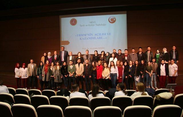 NEVÜ’de “TBMM’nin Açılışı ve Kazanımları” konulu konferans düzenlendi